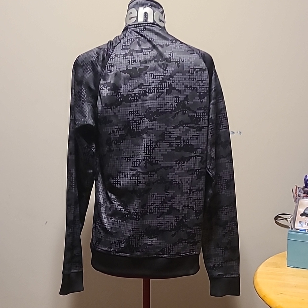 Bench Black Patterned Zip-Up Jacket - Picture 4 of 5